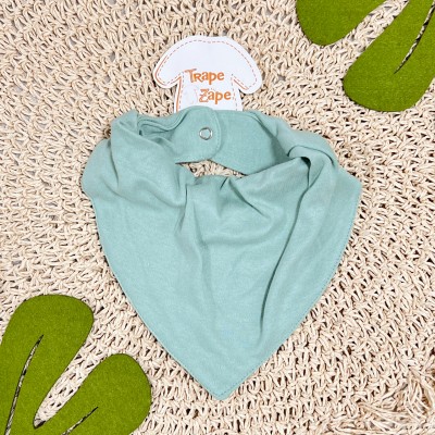 Kit 2 Babadores Bandanas - Moranguinhos - Rosa e Verde